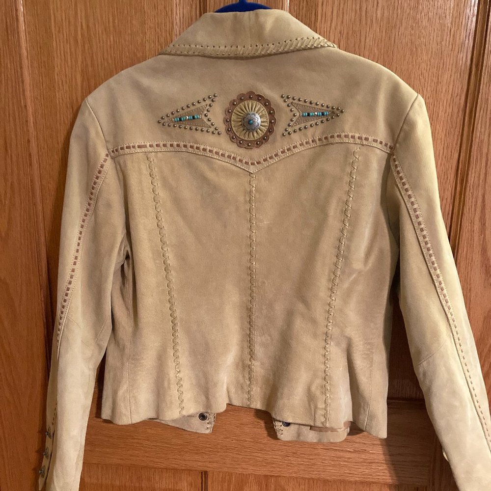 Scully Suede Jacket with Turquoise and Silver Accents